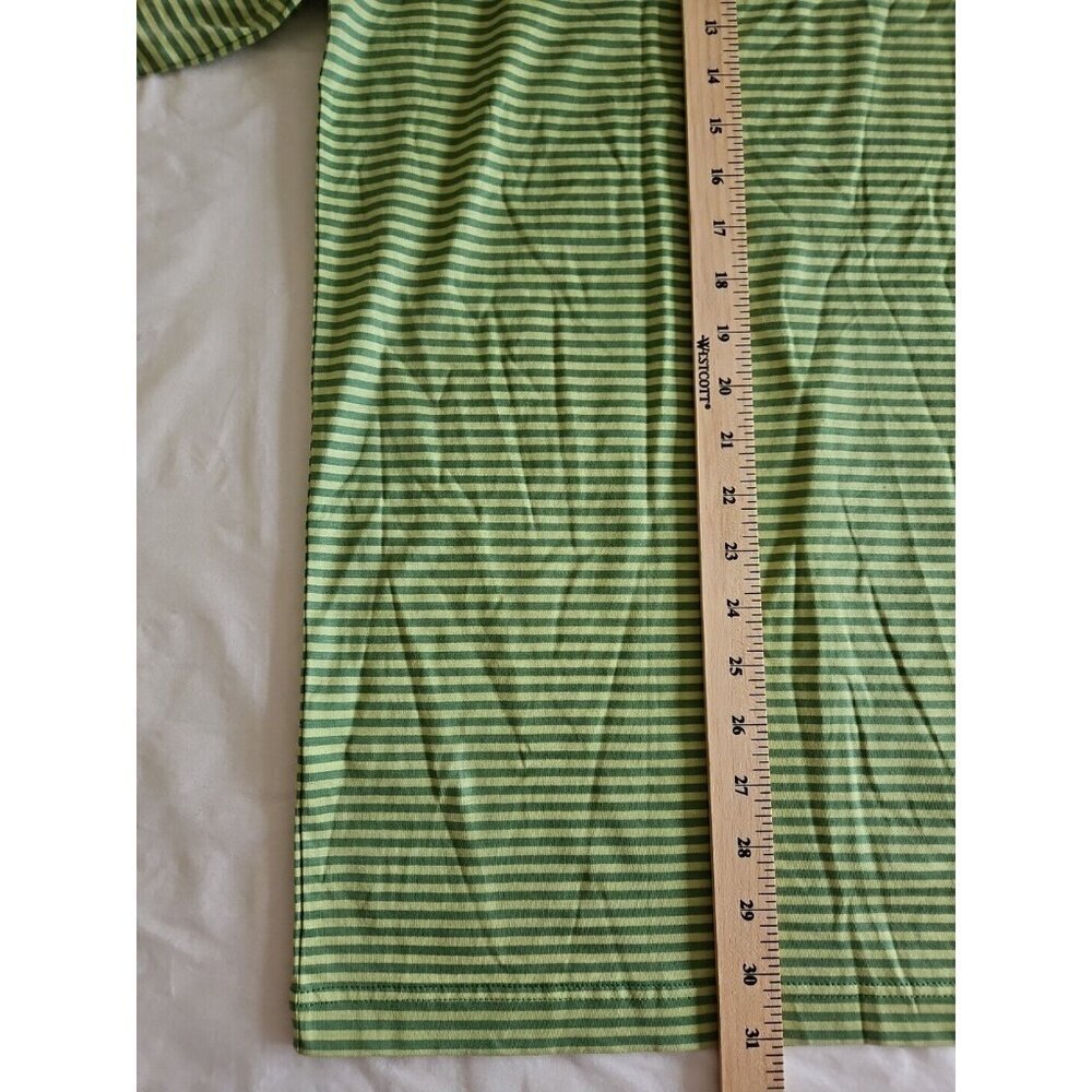 Bobby Jones Polo Mens M Lot of 2 Yellow Green Stripes Cotton Golf Athleisure - Picture 5 of 16